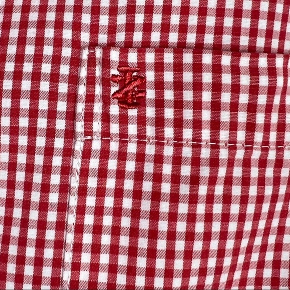 IZOD Button down red and white gingham long sleeve Size L - Picture 7 of 7